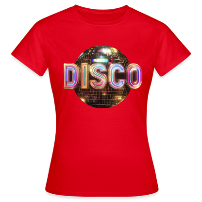 Disco Dreamscape, T-shirt dam - röd