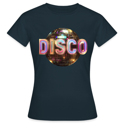 Disco Dreamscape, T-shirt dam - marinblå