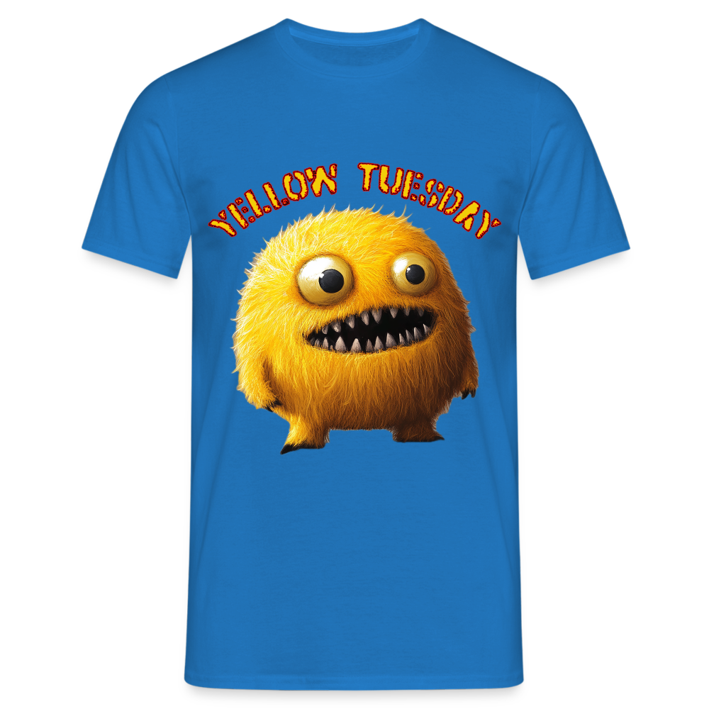 Yellow Tuesday – Funky, Not Blue, T-shirt herr - kungsblå