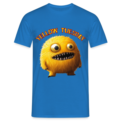 Yellow Tuesday – Funky, Not Blue, T-shirt herr - kungsblå