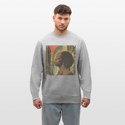 Jazz in the Moonlight, Ekologisk sweatshirt CHANGER unisex från Stanley/Stella - gråmelerad