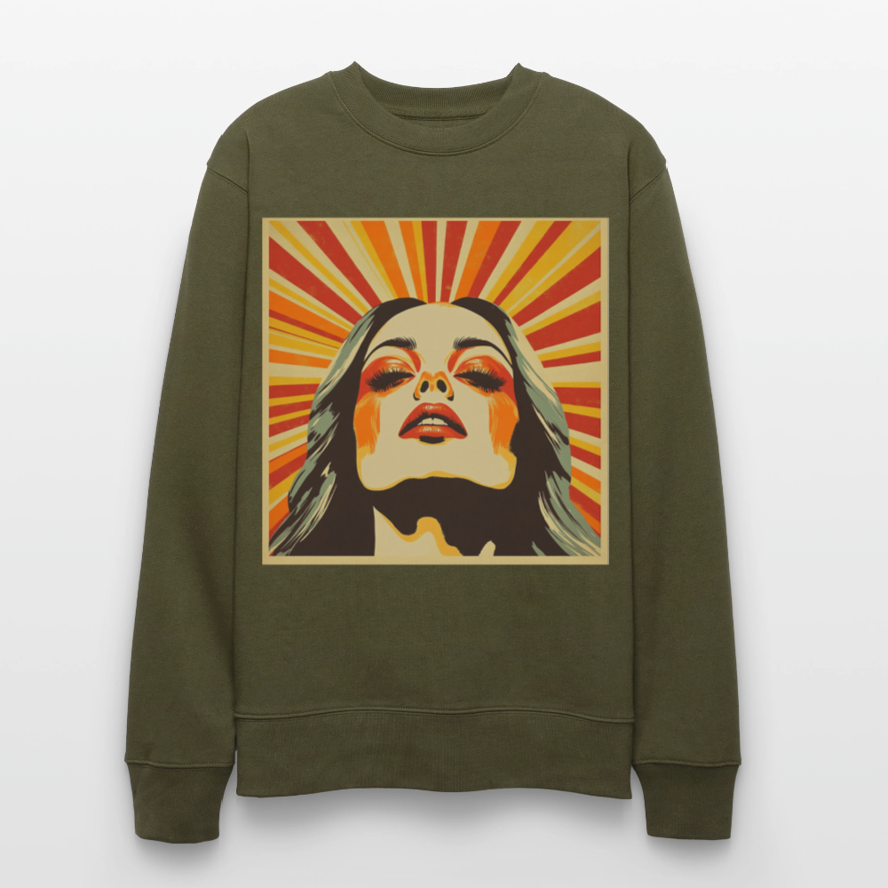 Sun Girl, Ekologisk sweatshirt CHANGER unisex från Stanley/Stella - kaki