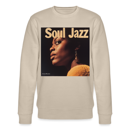 Acceso's Soul Groove: Jazz with a Beat, Ekologisk sweatshirt CHANGER unisex från Stanley/Stella - beige