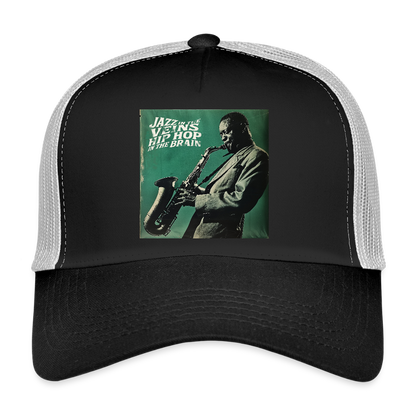 Groove in the Mind, Trucker Cap - svart/stengrå