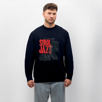 The Essence of Soul Jazz, Ekologisk sweatshirt CHANGER unisex från Stanley/Stella - marinblått