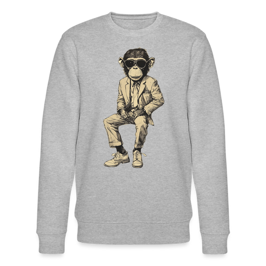 Mod Monkey, Ekologisk sweatshirt CHANGER unisex från Stanley/Stella - gråmelerad