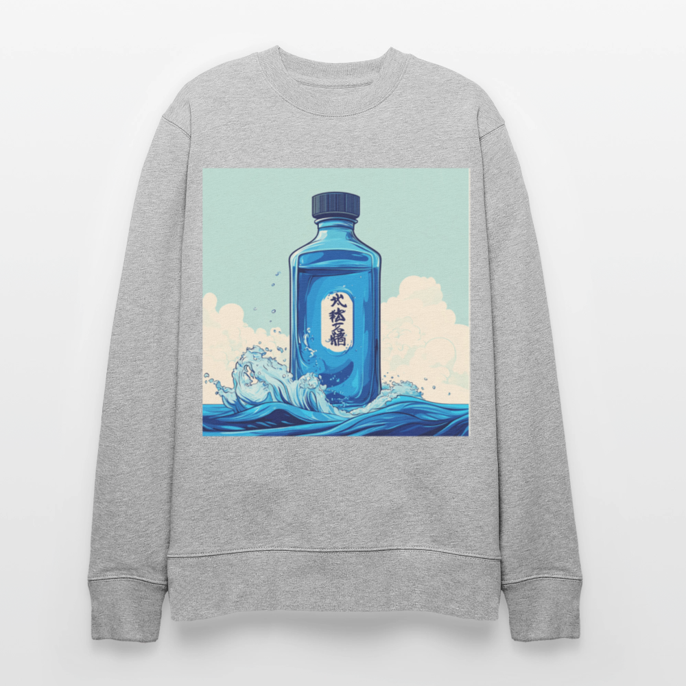 I Blått och Tystnad, Ekologisk sweatshirt CHANGER unisex från Stanley/Stella - gråmelerad