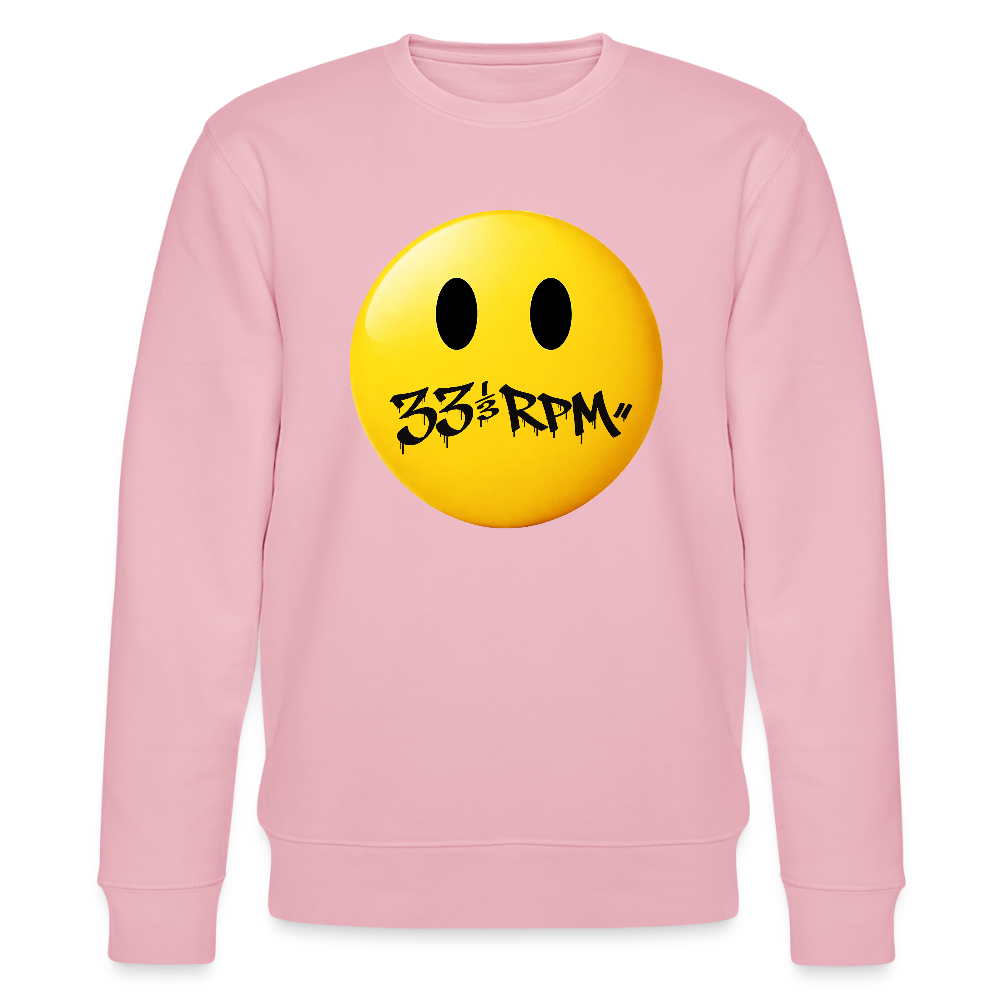 Turntable Grin, Ekologisk sweatshirt CHANGER unisex från Stanley/Stella - ljusrosa