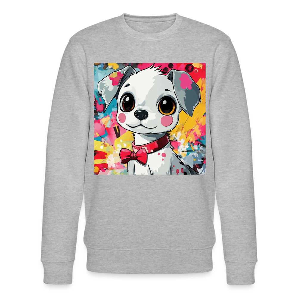 En vän eller fiende?, Ekologisk sweatshirt CHANGER unisex från Stanley/Stella - gråmelerad