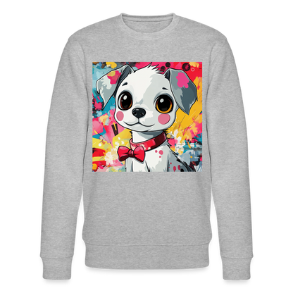 En vän eller fiende?, Ekologisk sweatshirt CHANGER unisex från Stanley/Stella - gråmelerad