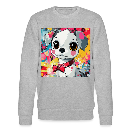 En vän eller fiende?, Ekologisk sweatshirt CHANGER unisex från Stanley/Stella - gråmelerad