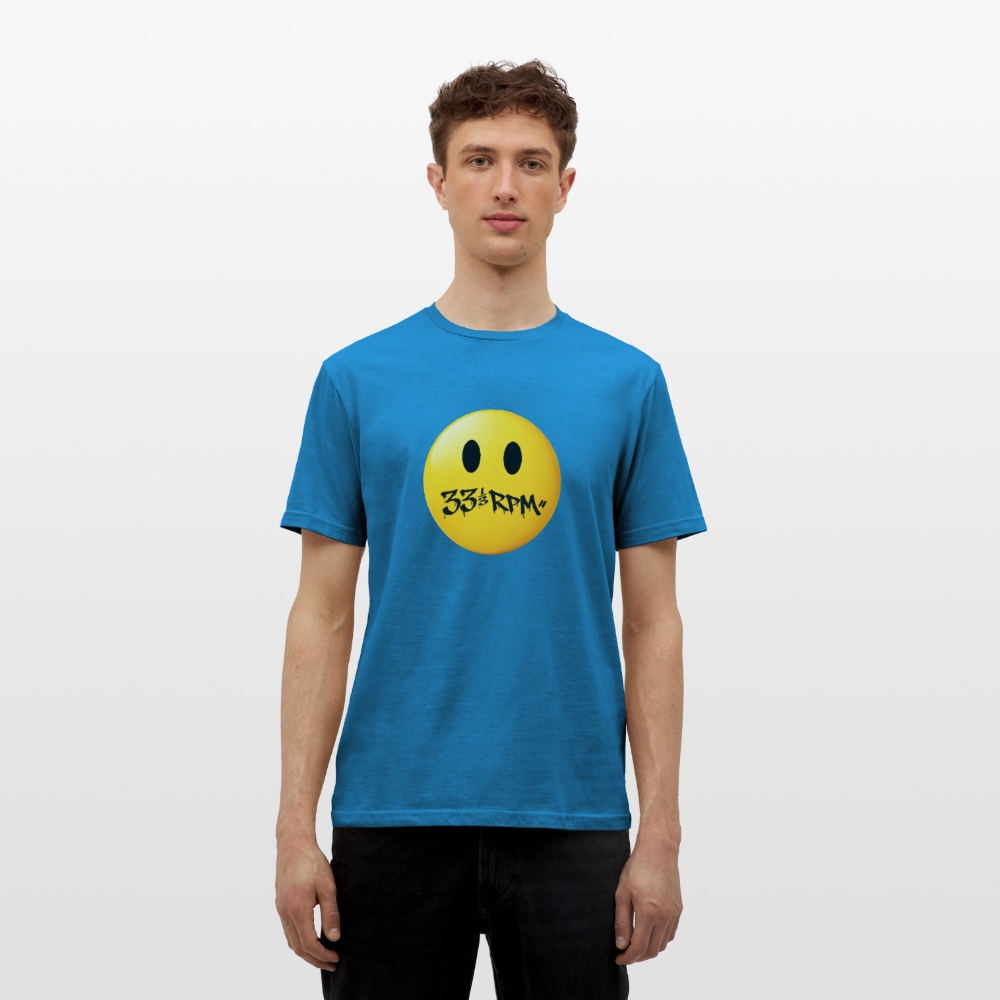 Turntable Grin, T-shirt unisex - kungsblå