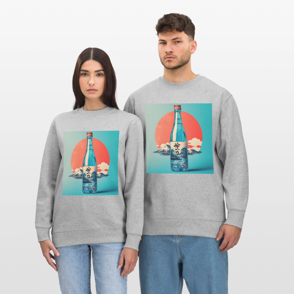 Stillhet i glas, Ekologisk sweatshirt CHANGER unisex från Stanley/Stella - gråmelerad