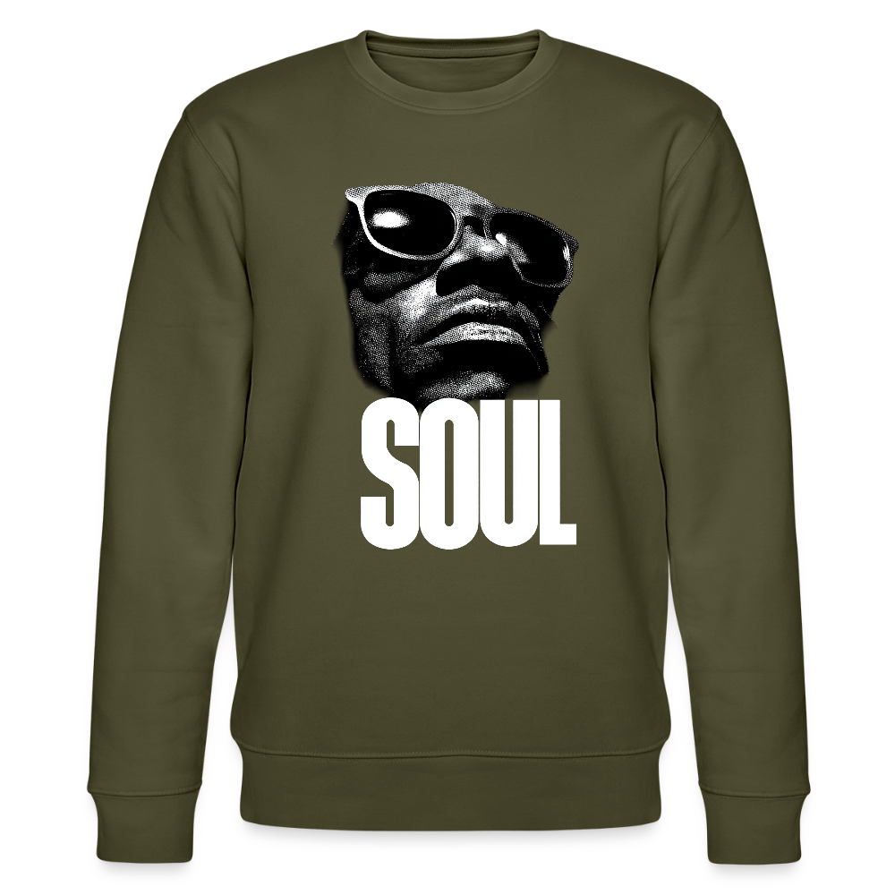 Soul Frequency, Ekologisk sweatshirt CHANGER unisex från Stanley/Stella - kaki