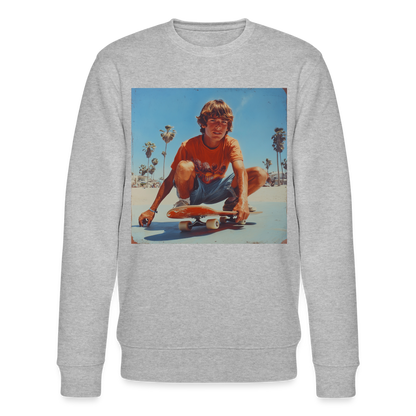 Sunset Vibes, 70s Style, Ekologisk sweatshirt CHANGER unisex från Stanley/Stella - gråmelerad