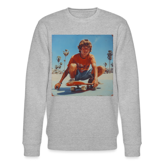 Sunset Vibes, 70s Style, Ekologisk sweatshirt CHANGER unisex från Stanley/Stella - gråmelerad