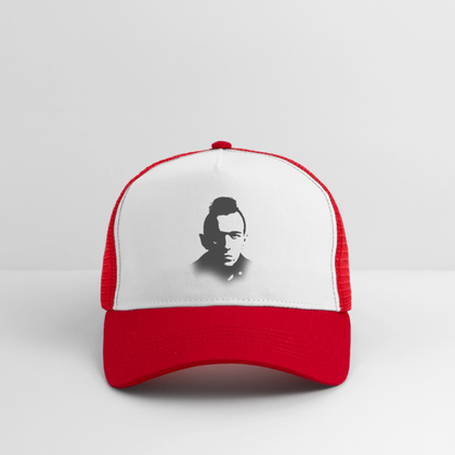 Stencil of Rebellion, Trucker Cap - vit/röd
