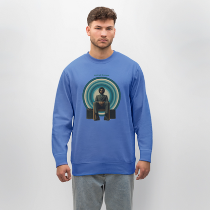 The Creator Has a Free Jazz Plan, Ekologisk sweatshirt CHANGER unisex från Stanley/Stella - blå