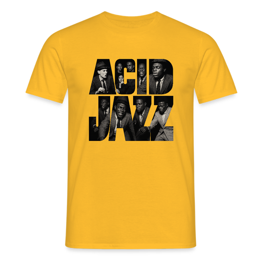 80s Club Jazzdance, T-shirt herr - gul
