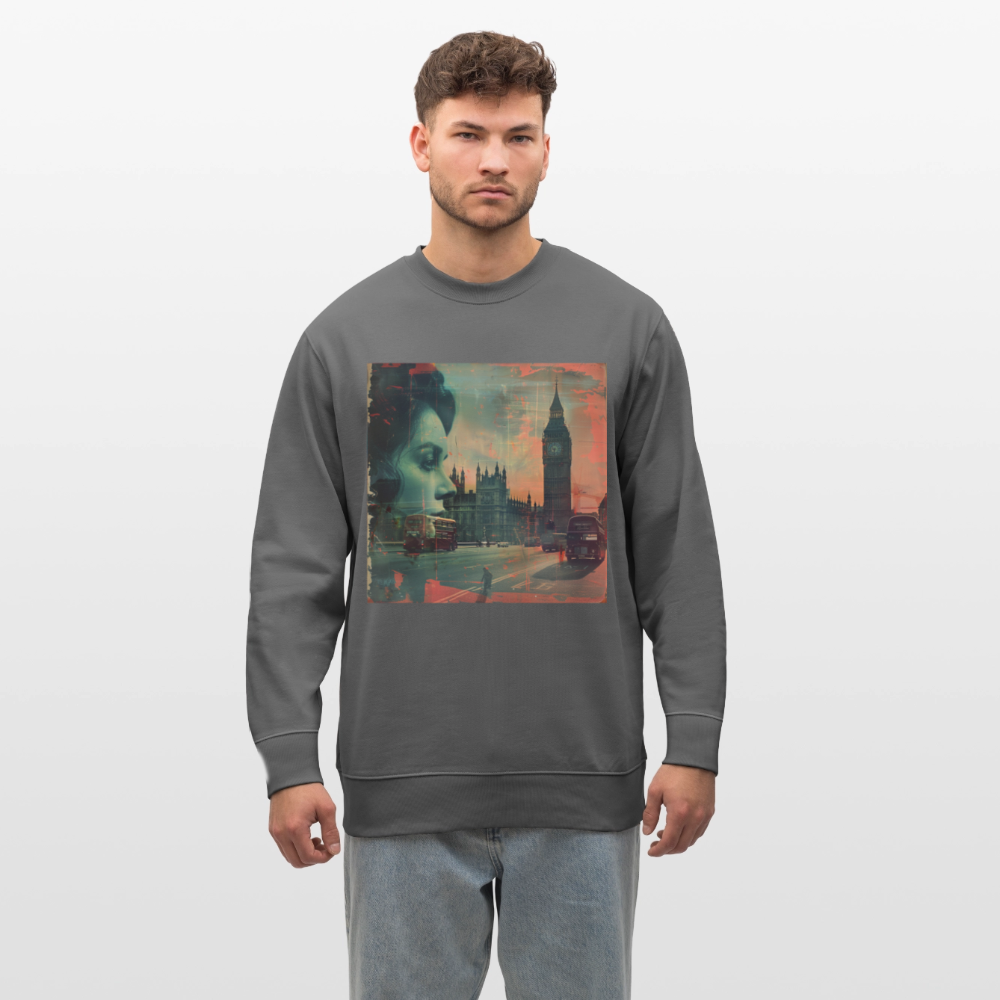 The Beat of London, Ekologisk sweatshirt CHANGER unisex från Stanley/Stella - kolgrå