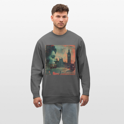 The Beat of London, Ekologisk sweatshirt CHANGER unisex från Stanley/Stella - kolgrå