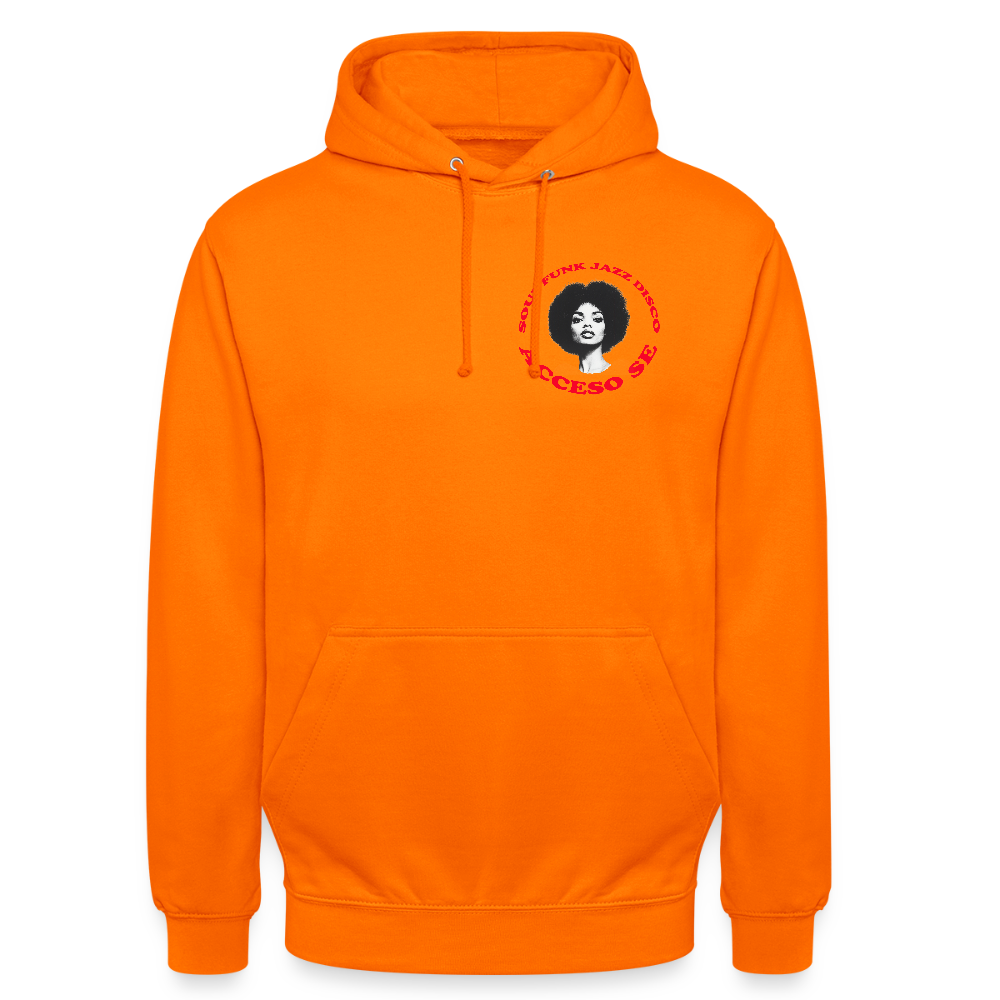 Where Music Lives – Powered by Acceso Family (small print), Luvtröja unisex - orange