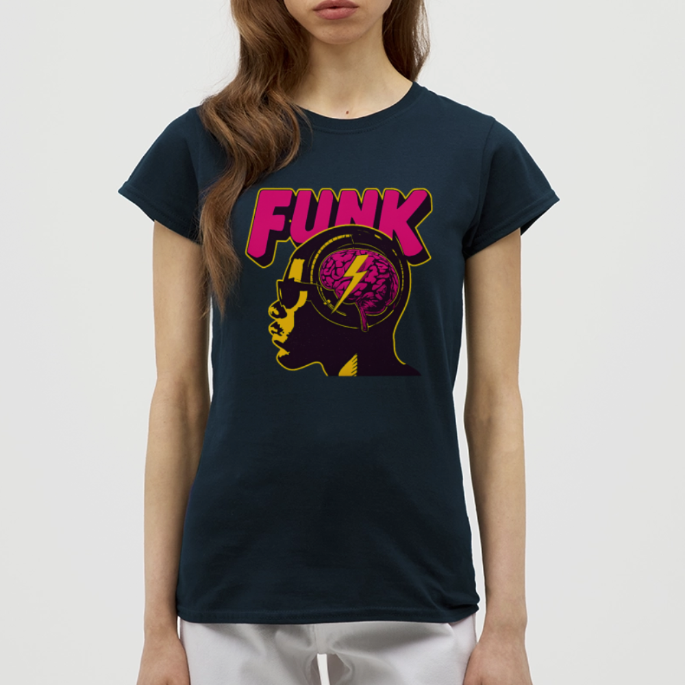 Funk Head, T-shirt dam - marinblå
