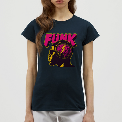 Funk Head, T-shirt dam - marinblå
