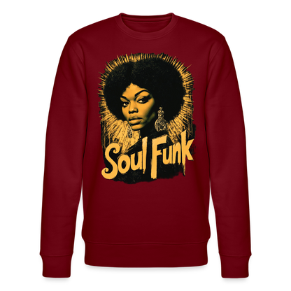 Soul Funk, Ekologisk sweatshirt CHANGER unisex från Stanley/Stella - vinröd