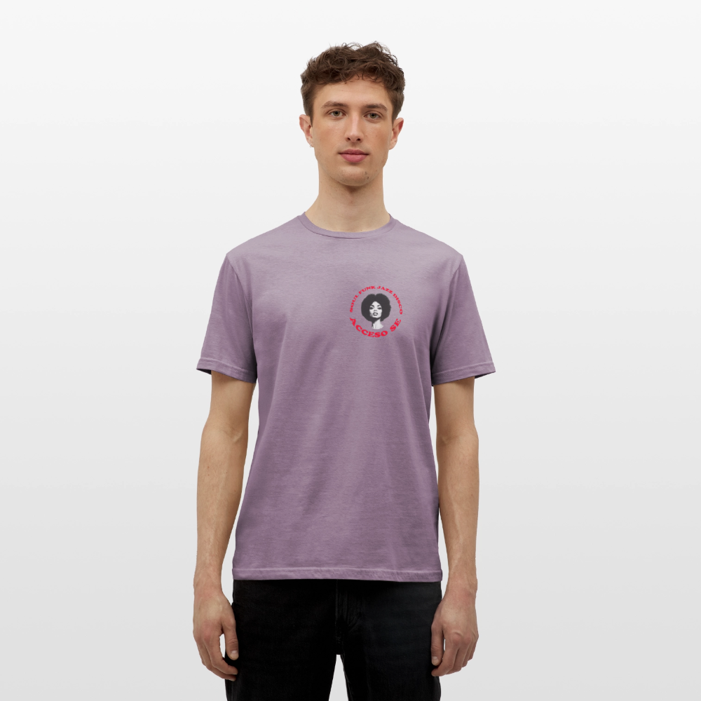 Where Music Lives – Powered by Acceso Family (small print), T-shirt unisex - lilagrå 