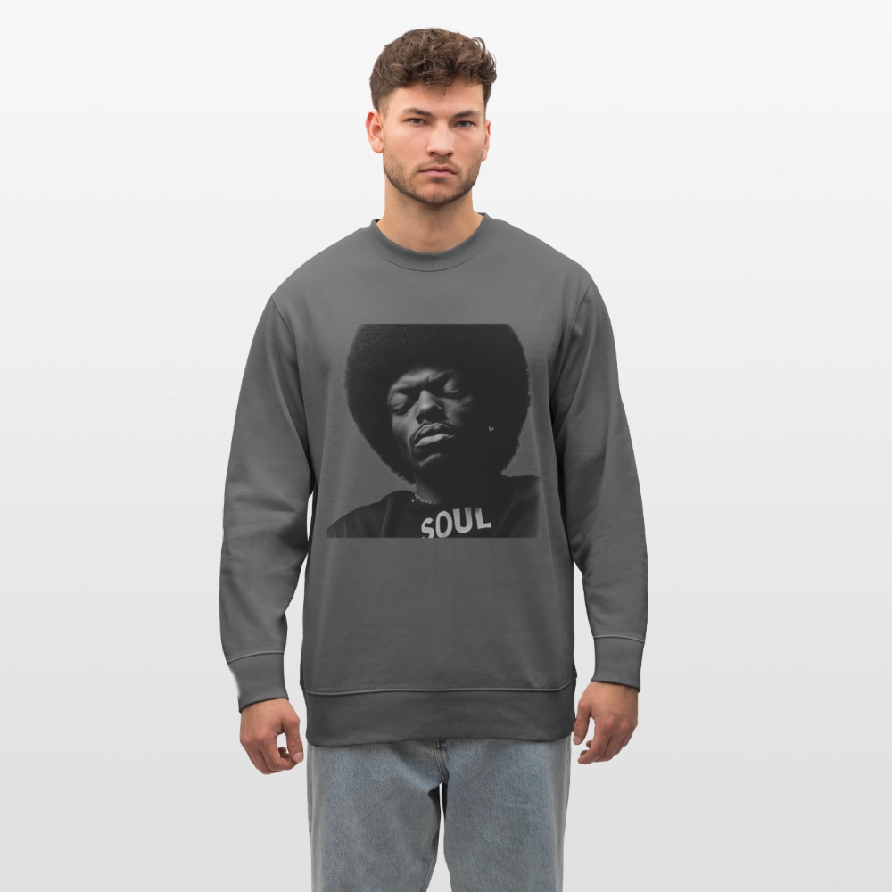 Where Soul Lives, Ekologisk sweatshirt CHANGER unisex från Stanley/Stella - kolgrå