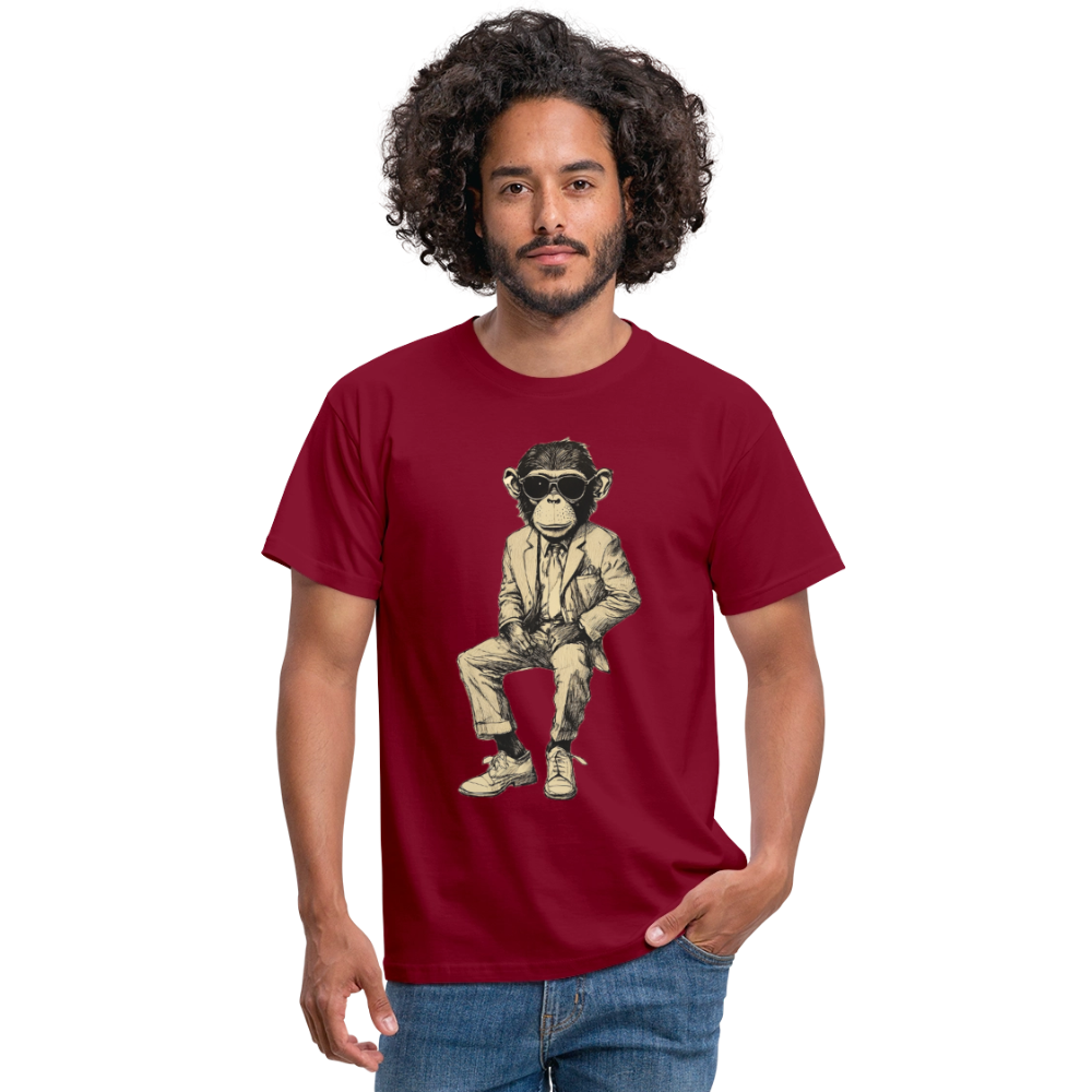 Mod Monkey, T-shirt herr - tegelröd