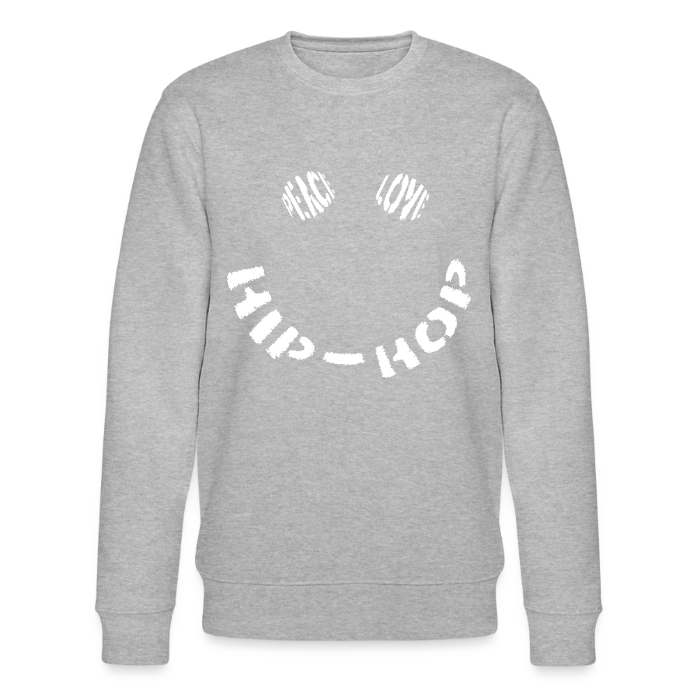 Peace, Love & Hip-Hop, Ekologisk sweatshirt CHANGER unisex från Stanley/Stella - gråmelerad