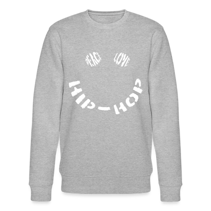 Peace, Love & Hip-Hop, Ekologisk sweatshirt CHANGER unisex från Stanley/Stella - gråmelerad