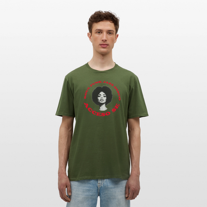 Where Music Lives – Powered by Acceso Family, T-shirt unisex - Militärgrön