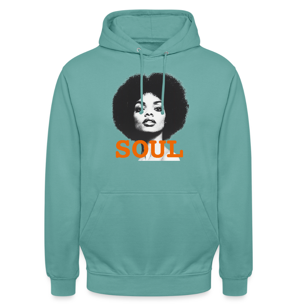 Luvtröja unisex - pastellturkos