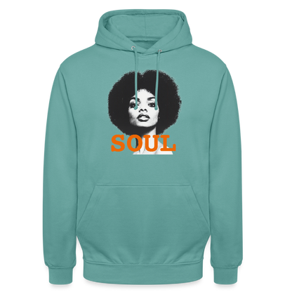 Luvtröja unisex - pastellturkos