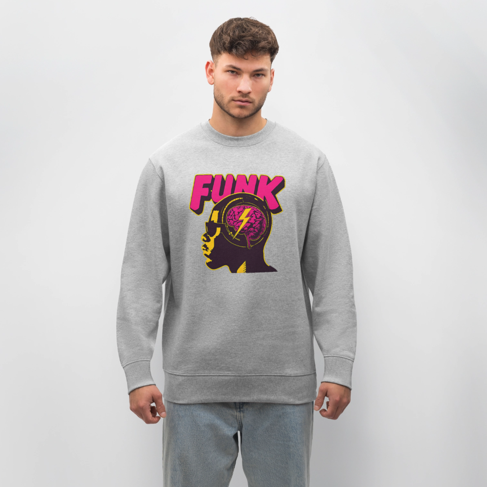 Funk Head, Ekologisk sweatshirt CHANGER unisex från Stanley/Stella - gråmelerad