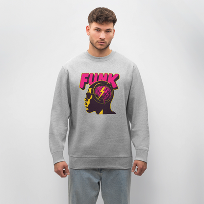 Funk Head, Ekologisk sweatshirt CHANGER unisex från Stanley/Stella - gråmelerad