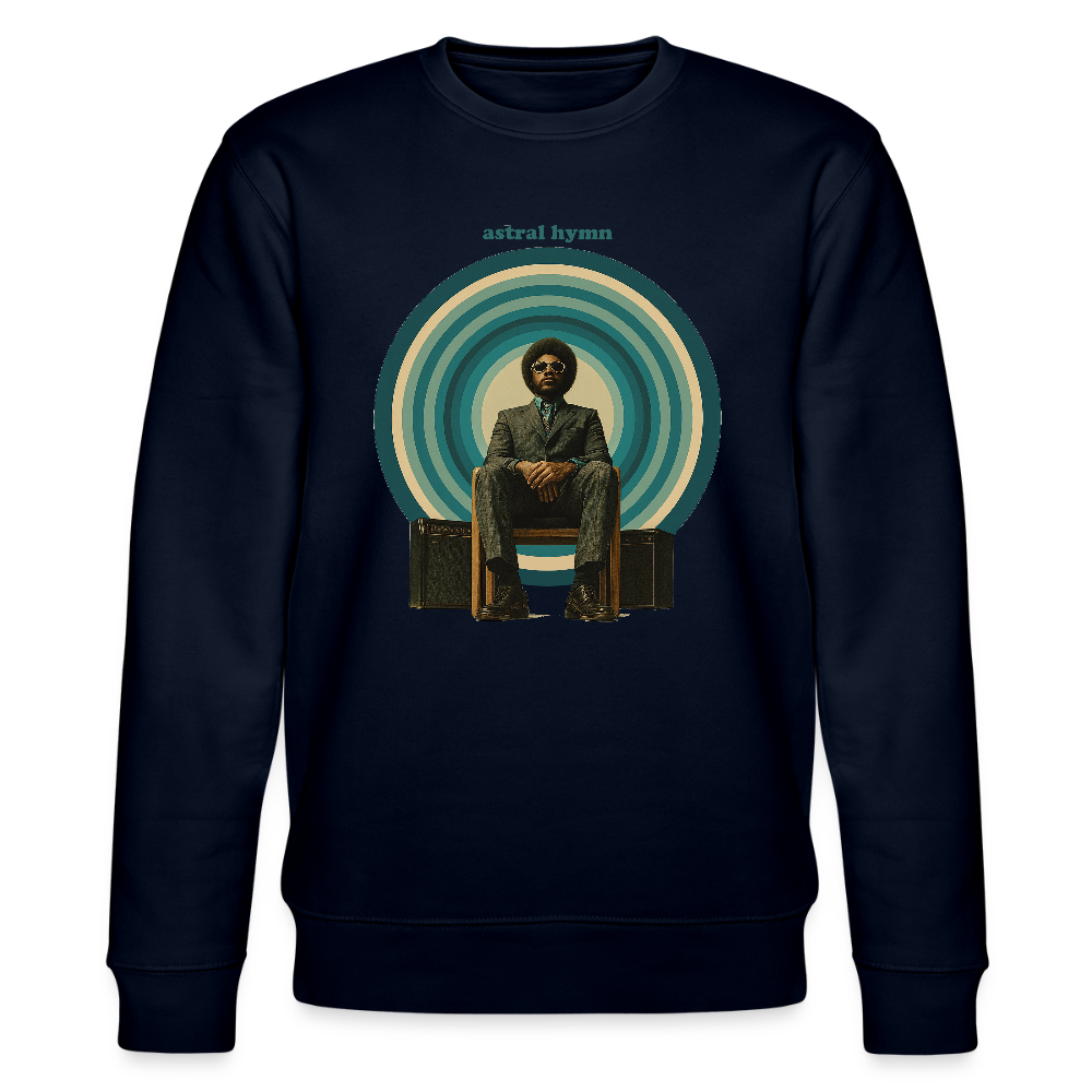 The Creator Has a Free Jazz Plan, Ekologisk sweatshirt CHANGER unisex från Stanley/Stella - marinblått