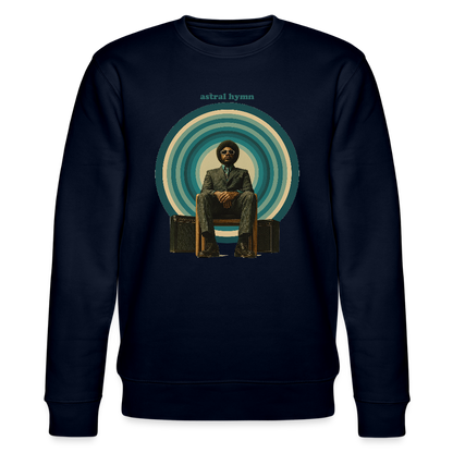 The Creator Has a Free Jazz Plan, Ekologisk sweatshirt CHANGER unisex från Stanley/Stella - marinblått