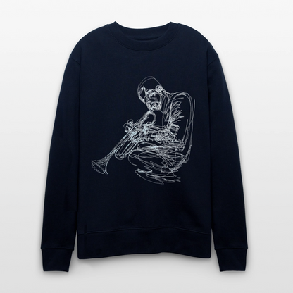 Contours of Jazz, Ekologisk sweatshirt CHANGER unisex från Stanley/Stella - marinblått