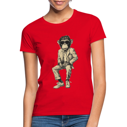 Mod Monkey, T-shirt dam - röd