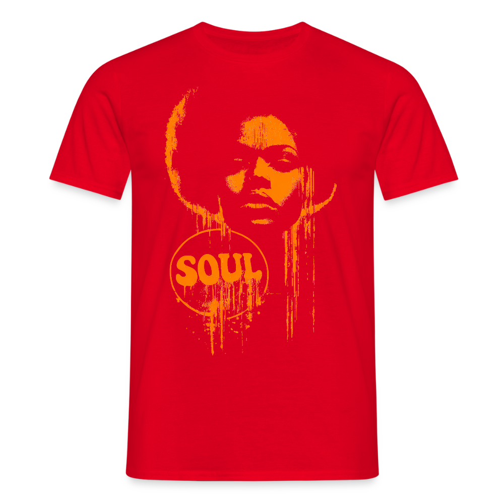 SOUL GLOW, T-shirt unisex - röd