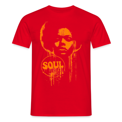 SOUL GLOW, T-shirt unisex - röd
