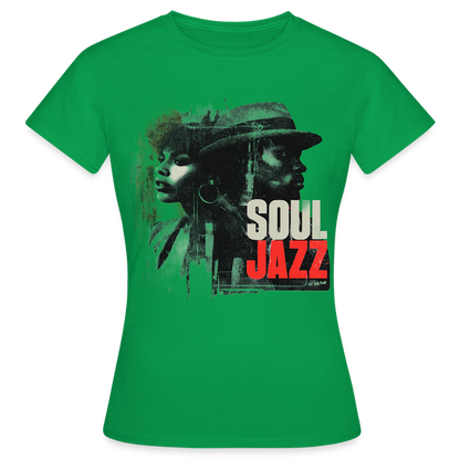Soul Jazz Experience, T-shirt dam - kellygrön