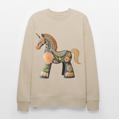 Färger av magi, Ekologisk sweatshirt CHANGER unisex från Stanley/Stella - beige