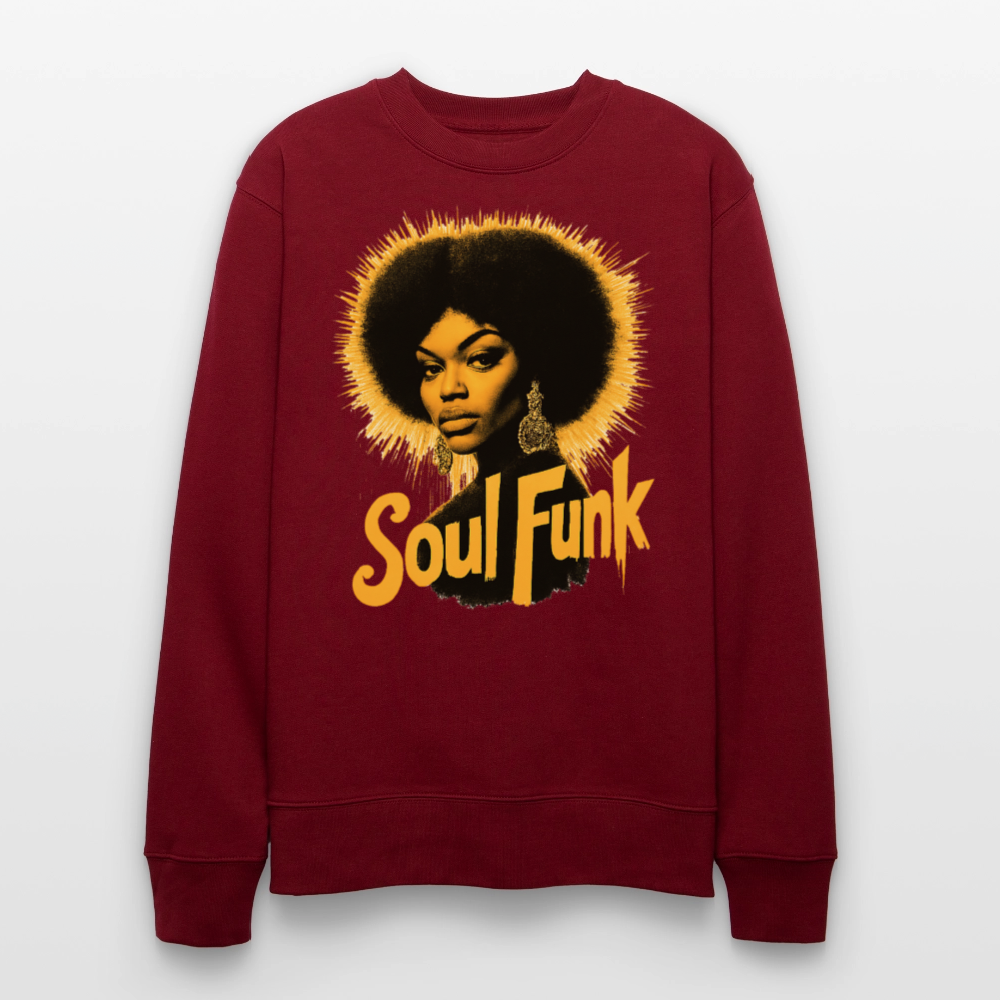 Soul Funk, Ekologisk sweatshirt CHANGER unisex från Stanley/Stella - vinröd