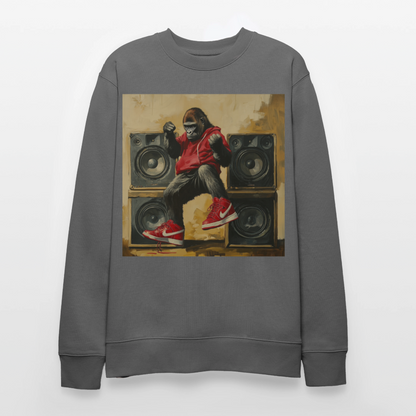 Stora Steg och Tunga Beats, Ekologisk sweatshirt CHANGER unisex från Stanley/Stella - kolgrå