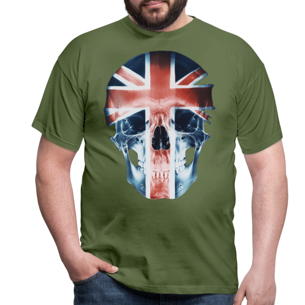 God Save the Skull, T-shirt herr - Militärgrön